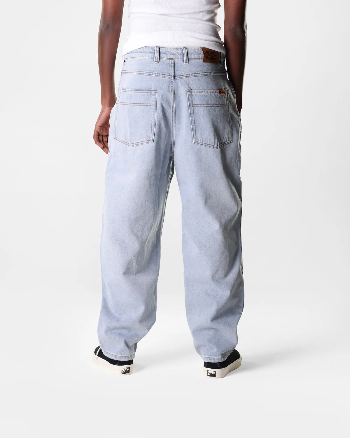 Baggy Denim Jeans, Light Blue  